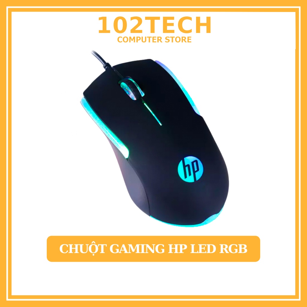 Chuột máy tính có dây giá rẻ HP M160 chuyên game led RGB tự động đổi màu cực đẹp