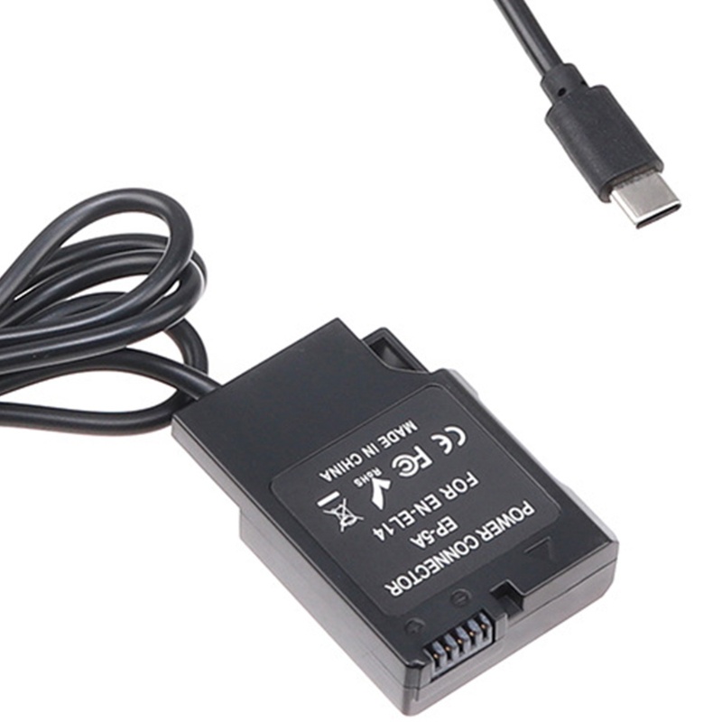 Bộ Chuyển Đổi Pin WU EN-EL14 Sang Type-C Cho Máy Ảnh D3100 D3200