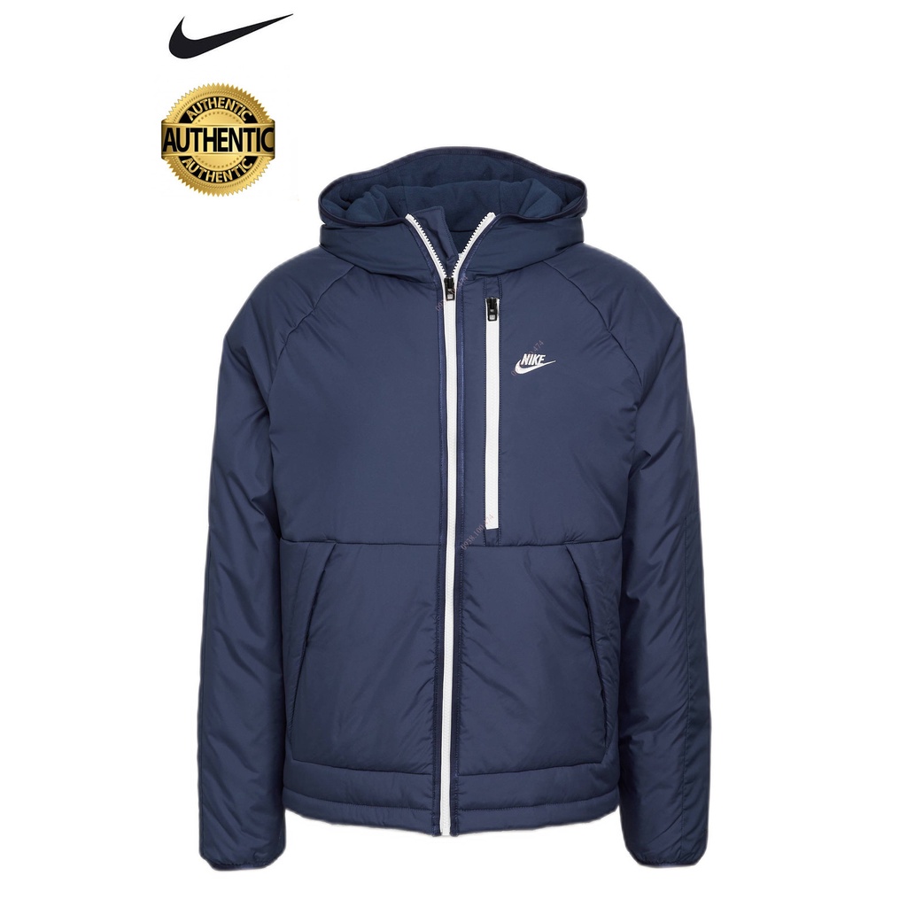 Áo khoác phao nam Nike chính hãng lót nỉ chần bông dày dặn có mũ trùm đầu giữ ấm cực tốt