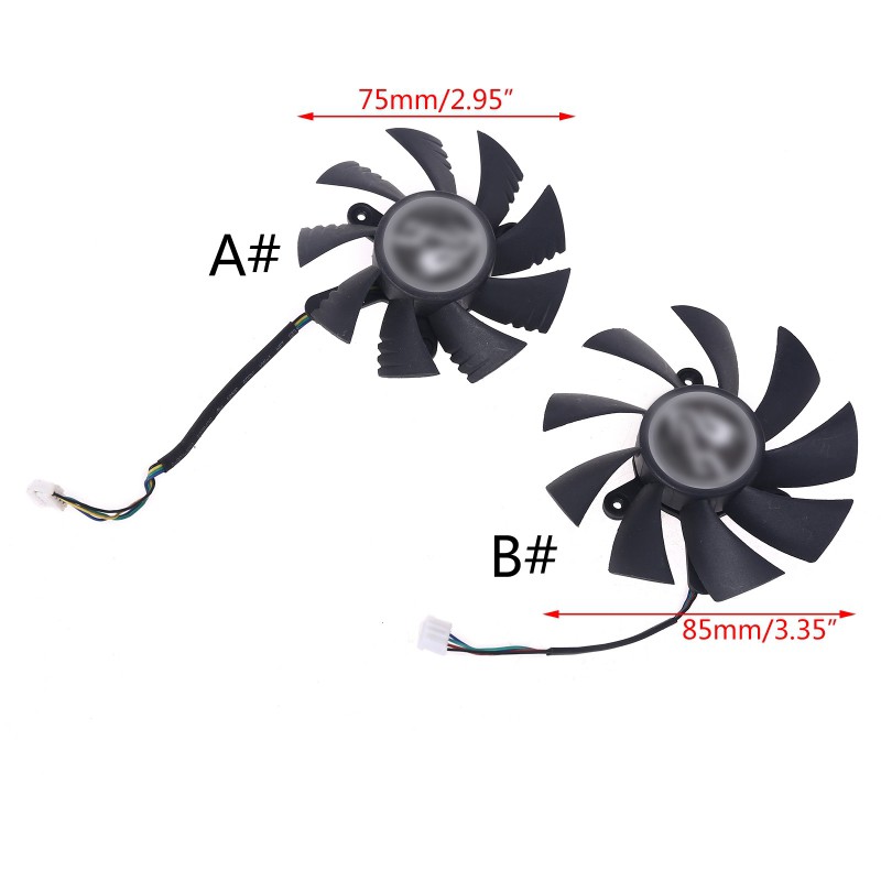 Quạt Tản Nhiệt 75mm 85mm 4pin Cho Igame Geforce Gtx 1070ti 1080