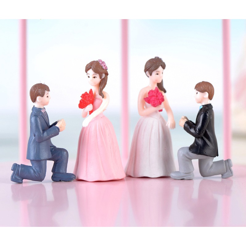Phụ kiện trang trí - Cầu hôn ( trang trí chụp hình, bàn làm việc, quà lưu nệm ...)