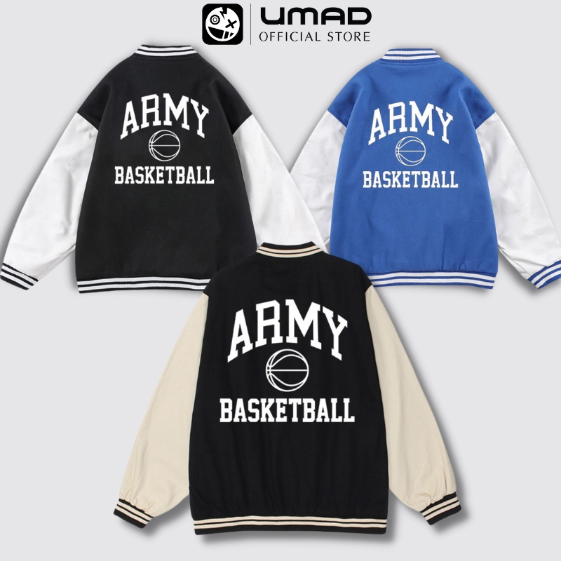 Áo khoác BOMBER Basic mẫu ARMY Unisex oversize form rộng cực chất phong cách cá tính vải đẹp thoáng mát hot trend 2022