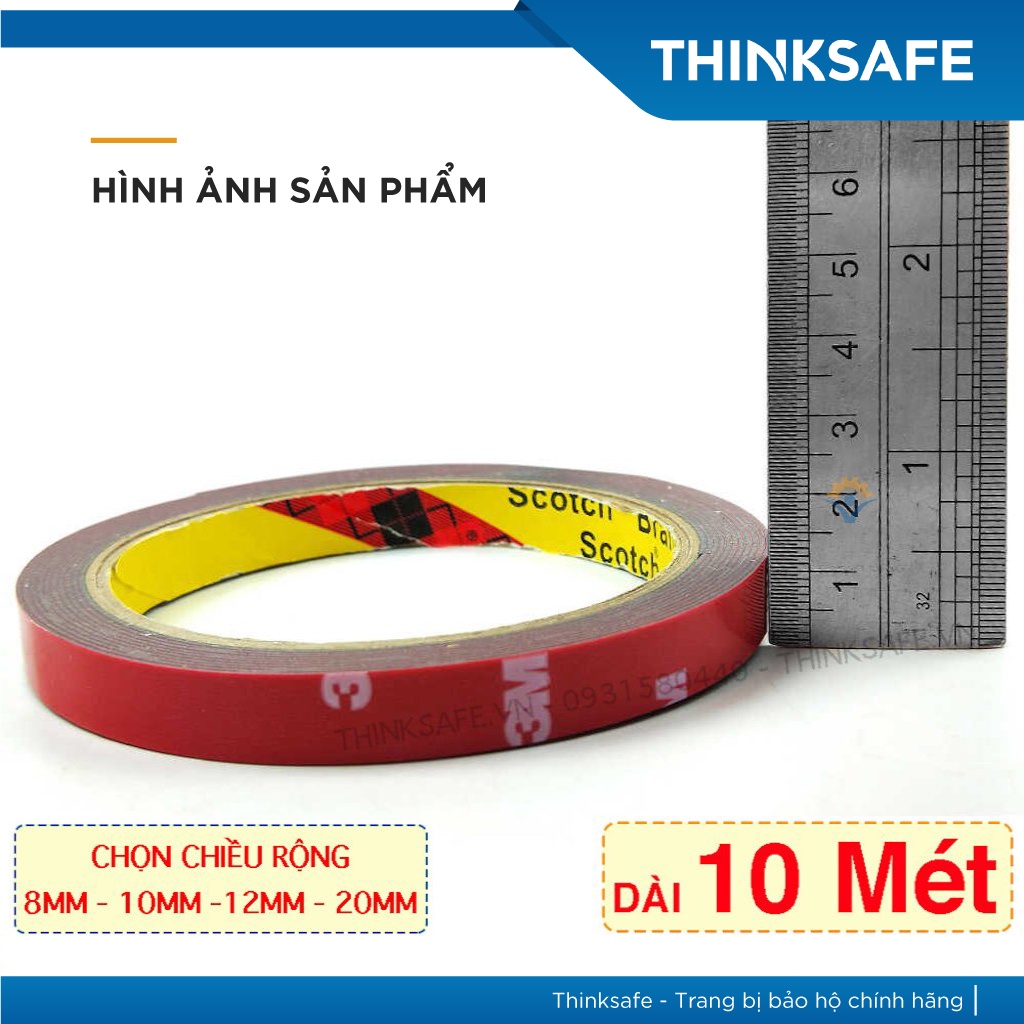 Băng keo 2 mặt 3M 4229P, bám dính, chịu nhiệt - Thinksafe