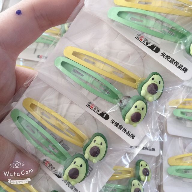 Kẹp tóc bơ cute ( set 2 cây )