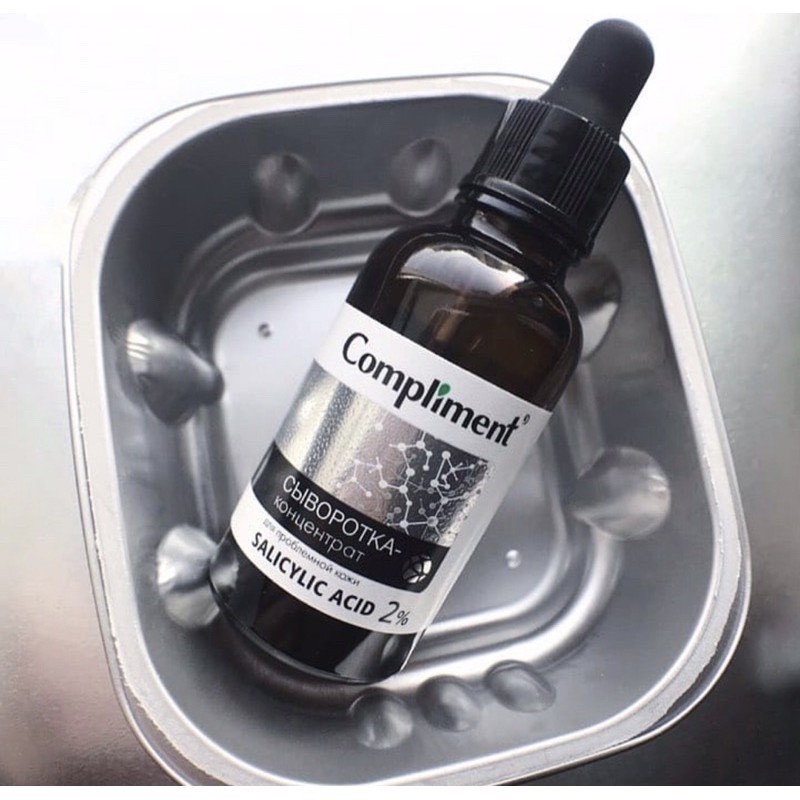 Serum Compliment 2% BHA giúp giảm mụn ẩn se khít ỗ chân lông kiềm dầu 27ml Senabeauty