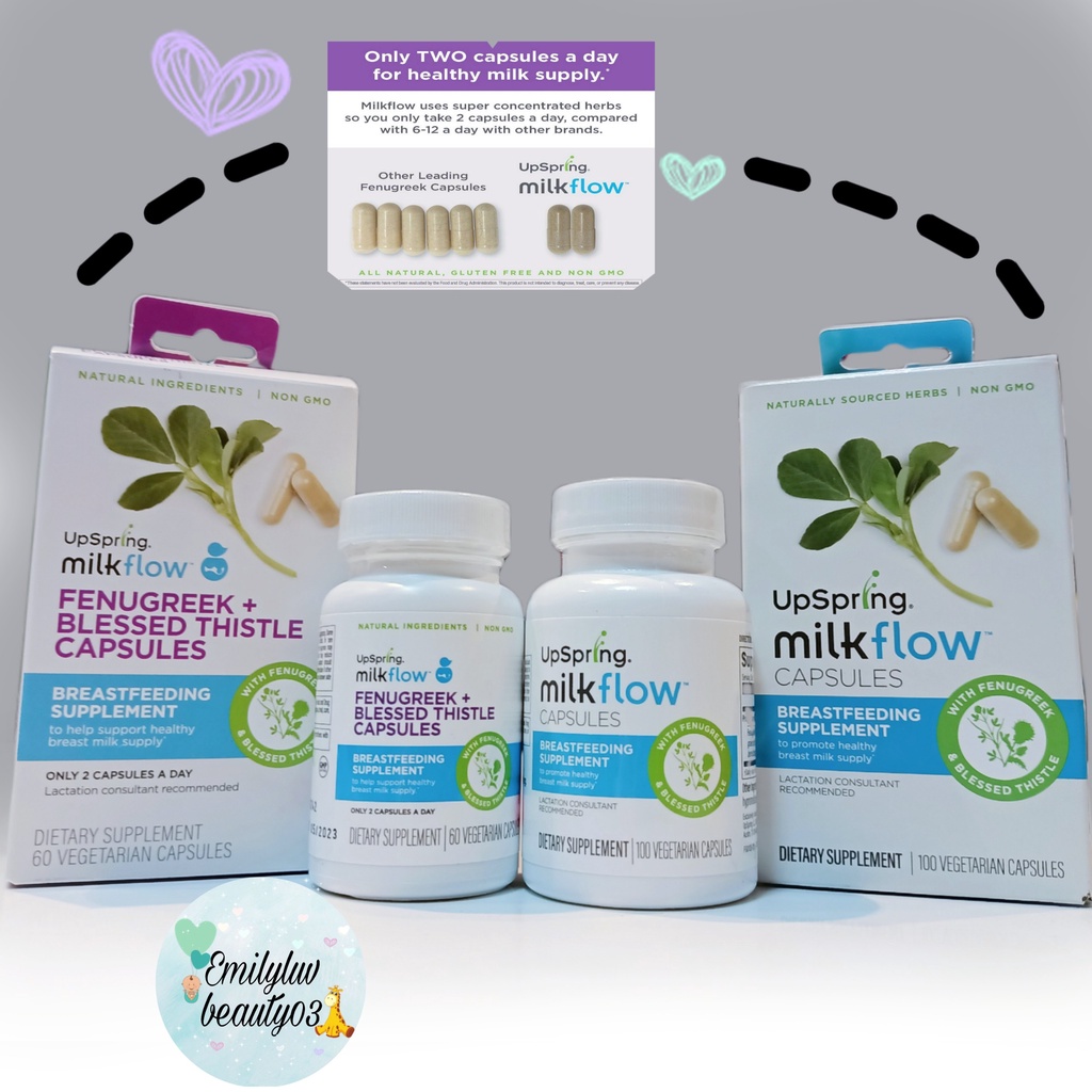 Lợi sữa Upspring MilkFlow cỏ cà ri Mỹ