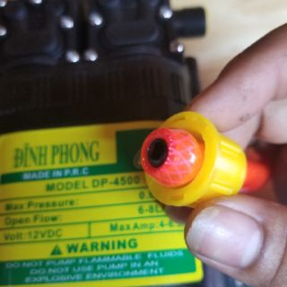 Máy RỬA XE mini 12V bơm ÁP LỰC đôi Đỉnh Phong