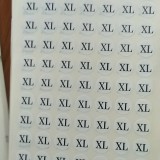 Tem dán size quần áo/ tem dán size tròn Đùi -Ngố - Cộc - Dài -S -M-L-XL-2XL- 3XL -4XL -XS