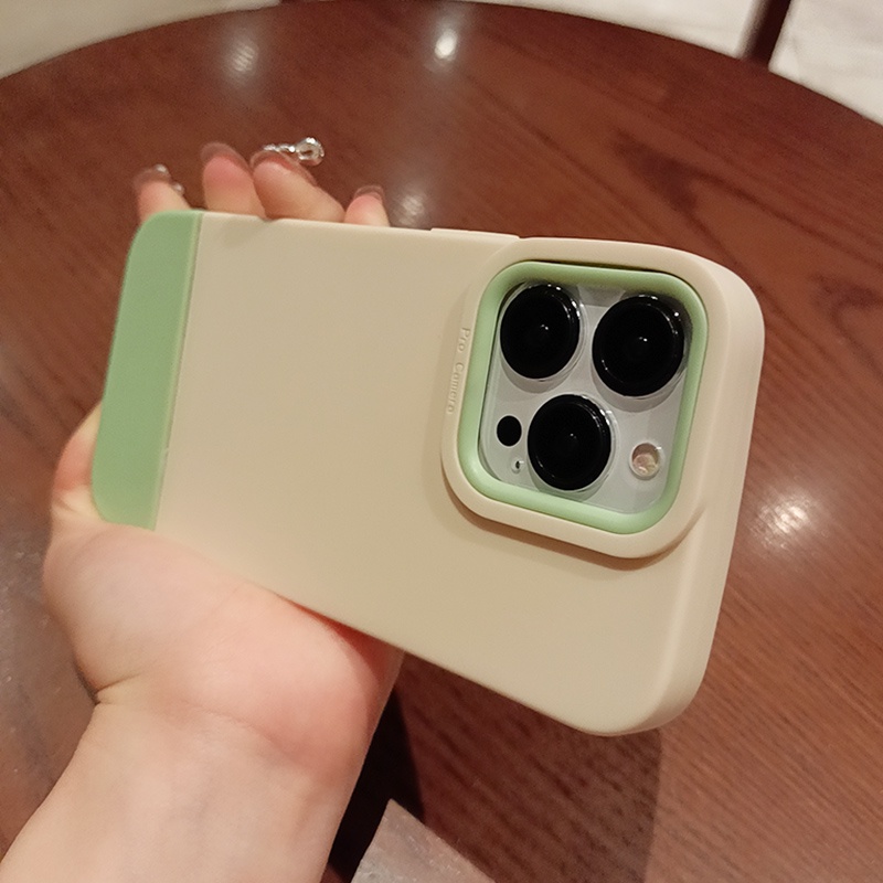 Ốp Điện Thoại Silicone Mềm Chống Sốc Màu Tương Phản Cho iPhone 11 12 13 Pro Max