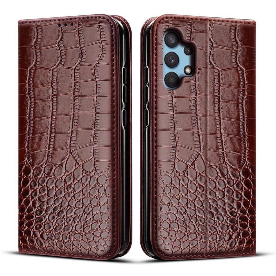 Bao Da Điện Thoại Dạng Ví Nắp Lật Nam Châm Cho Samsung Galaxy A32 Sm-A325F / Ds 4g A32 A 32 5g Ốp