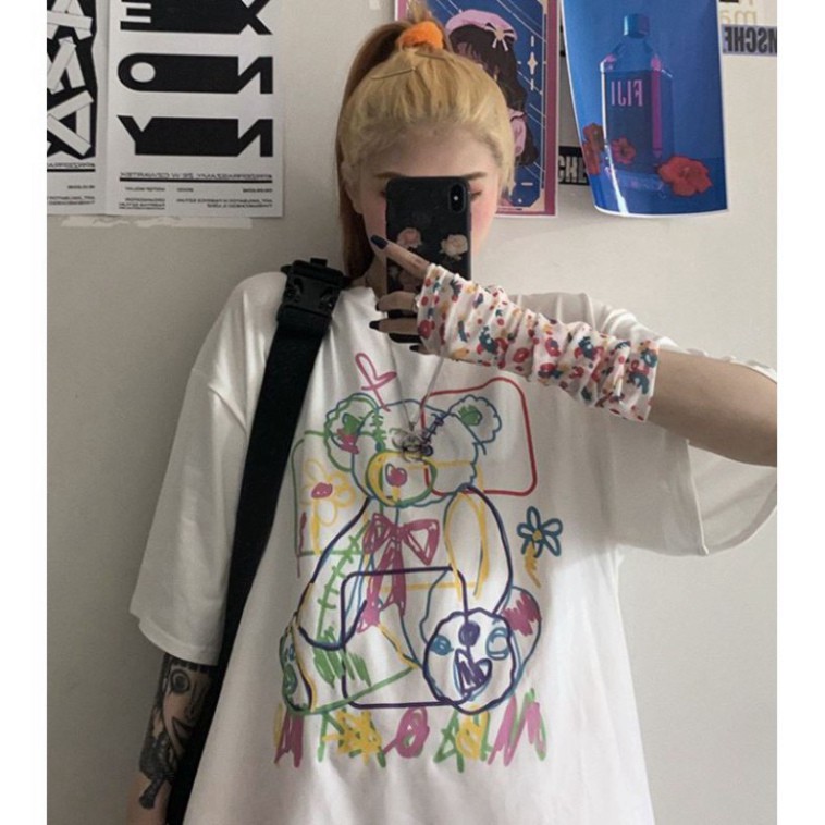 Áo thun tay lỡ Unisex, áo phông form rộng M432 KL SHOP HNSHOP
