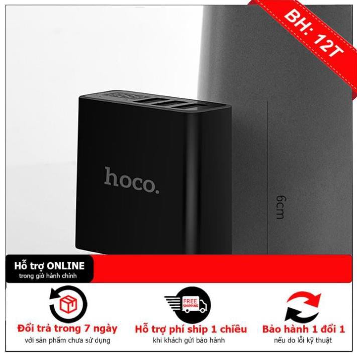 [BH12TH] SẠC NHANH HOCO C15 + 3USB + LCD LED BÁO DÒNG + FULL BOX + CHÍNH HÃNG