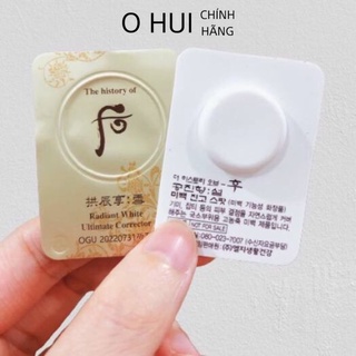 Combo 20 viên cao nám làm mờ vết nám tàn nhang dưỡng trắng da Whoo Radiant White Corrector 1ml - Nhã Khanh Ohui