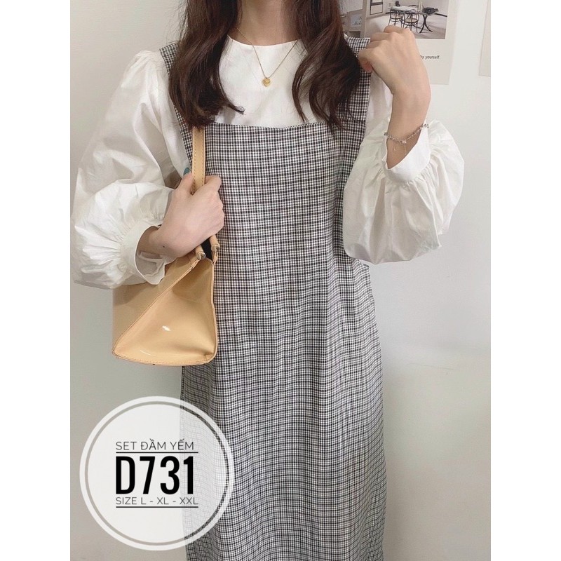 Bigsize Set đầm yếm