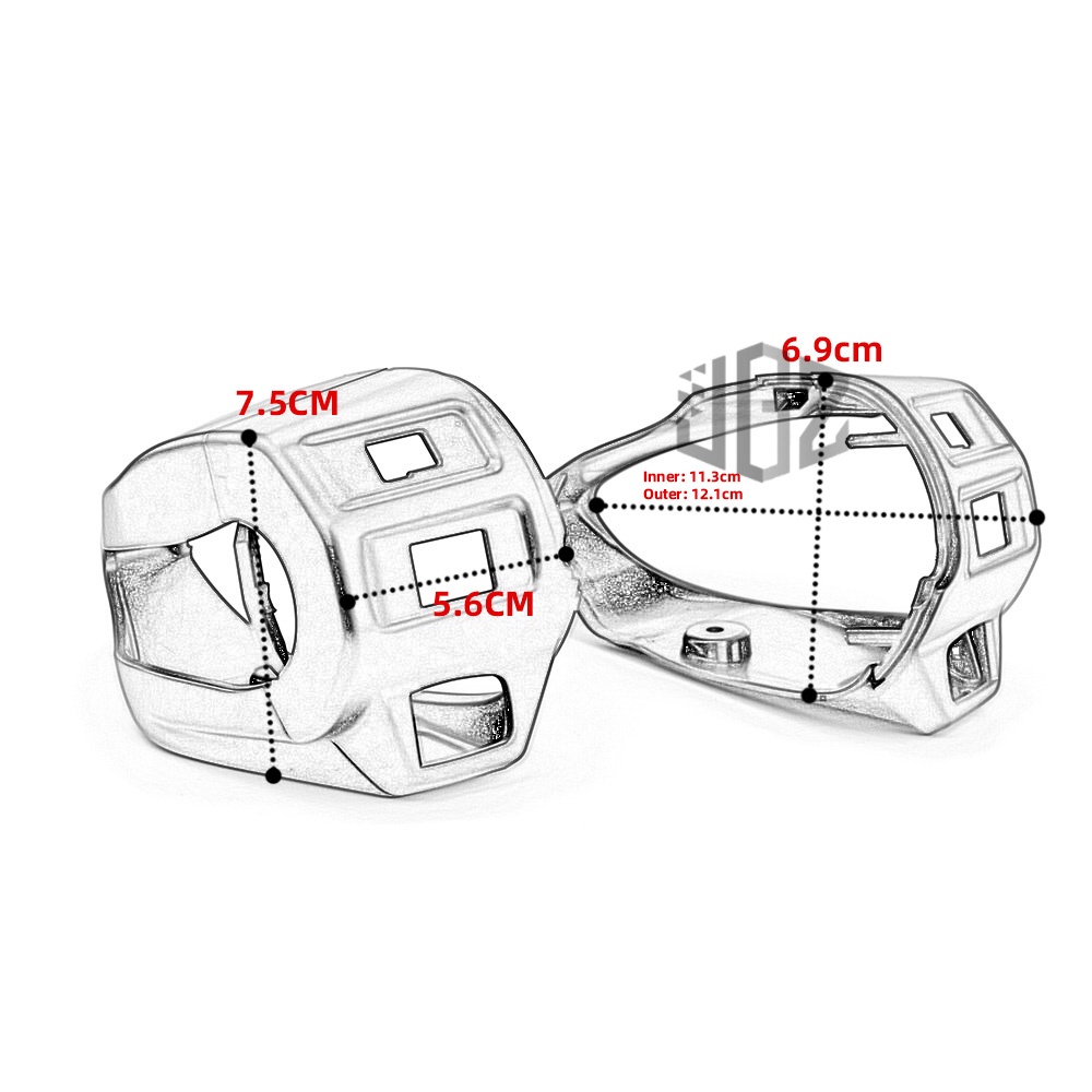 Ốp Bảo Vệ Công Tắc Đèn Pha Bằng ABS Cho Xe Máy VESPA Sprint Primavera 150