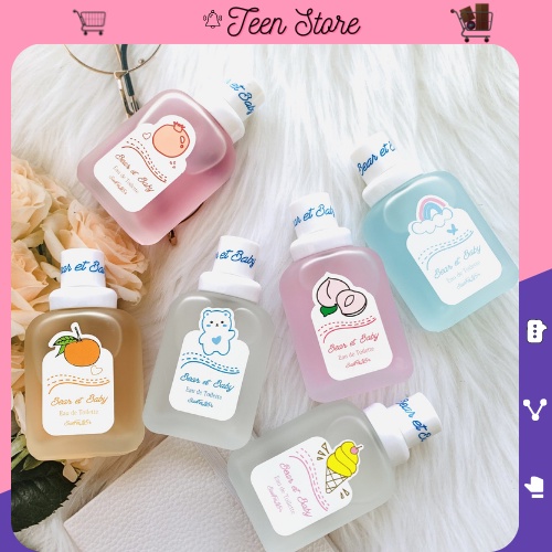 Nước Hoa Nữ,Học Sinh,Bear Et Baby Jean Miss Eau De Toilette 50ml Thơm Mùi Sữa & Hoa Quả TS11528