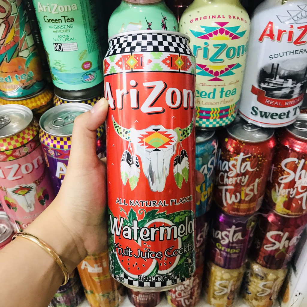 [12 LOẠI] NƯỚC NGỌT TRÀ TRÁI CÂY MỸ ARIZONA LON 458ML 500ML 680ML UỐNG SIÊU NGON LON SIÊU TO KHỔNG LỒ (CHUẨN USA)