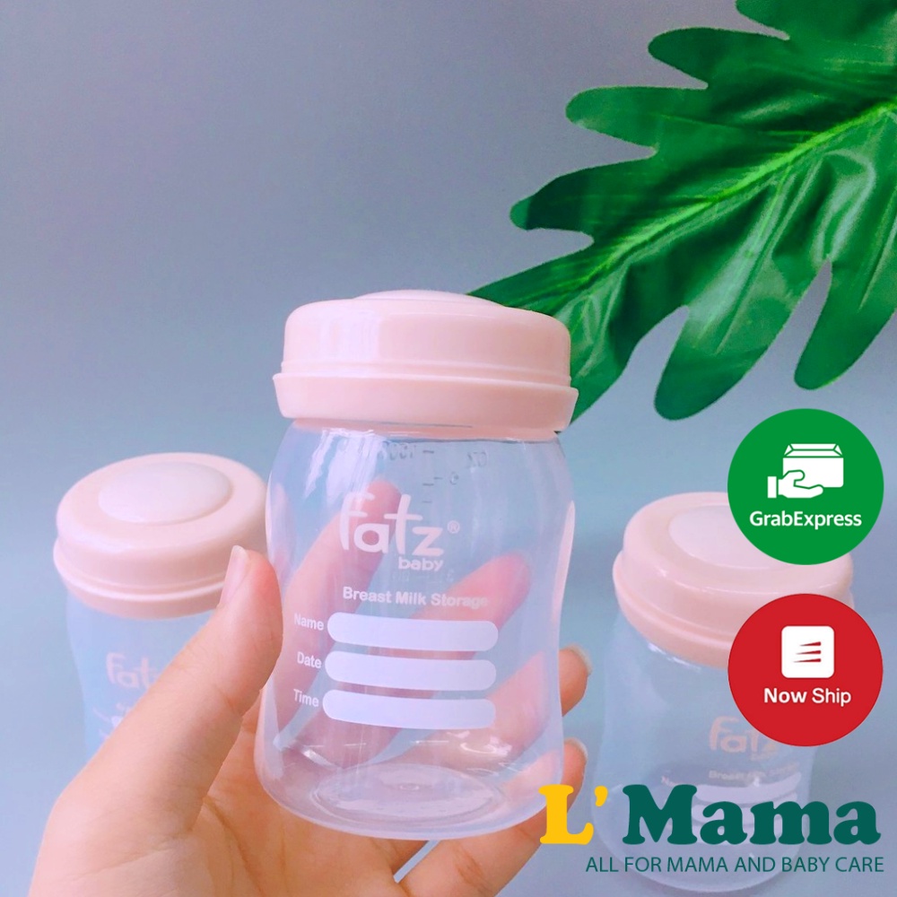 Bộ 3 Bình Trữ Sữa Mẹ 150ml  Chính Hãng FatzBaby / FB0120N Không Chưa BPA