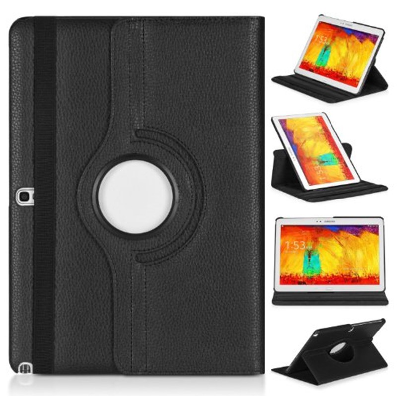 Bao máy tính bảng nắp gập chất giả da trơn màu cho Samsung Galaxy Note 10.1 P600 P601 2014