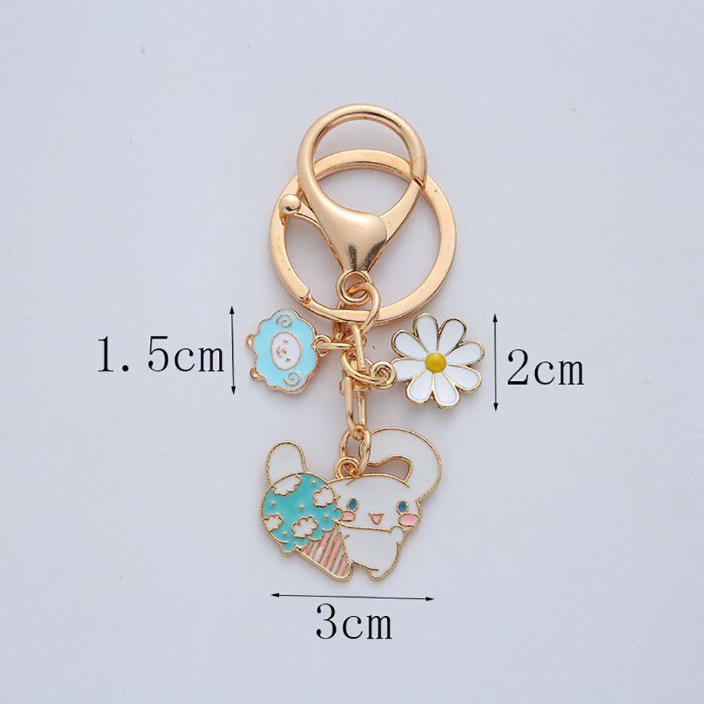 Móc Khóa Kim Loại Hình Chú Chó Cinnamoroll Dễ Thương Dùng Trang Trí Điện Thoại