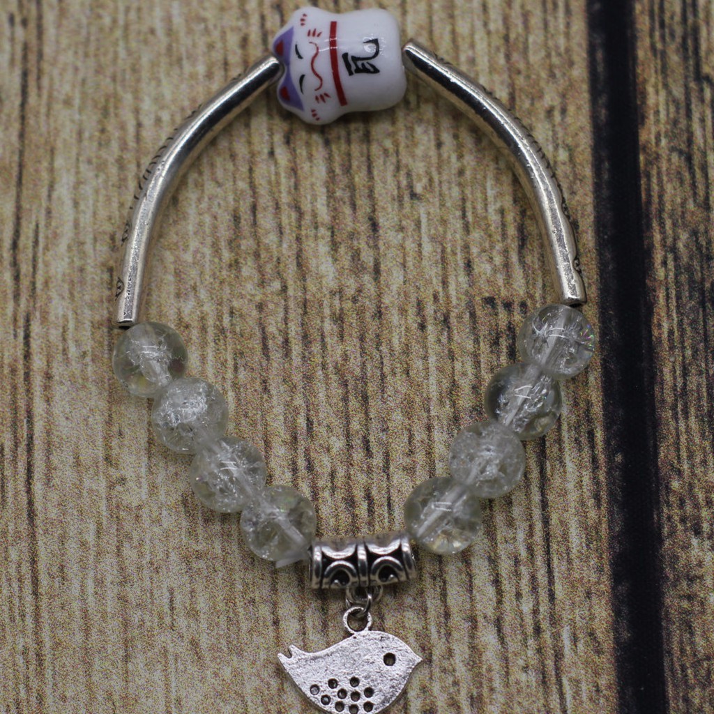 VT88 Vòng tay thanh xỏ hoa văn 5 cái/lốc