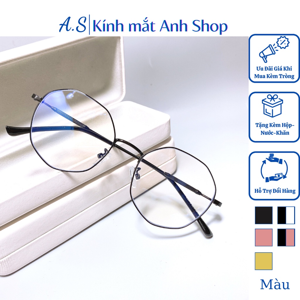 Kính lục giác thời trang chất liệu kim loại 2979