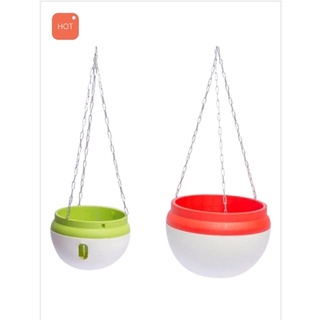 Chậu Treo Thông Minh, Chậu Treo Tự Dưỡng - (2 size) kèm dây xích treo