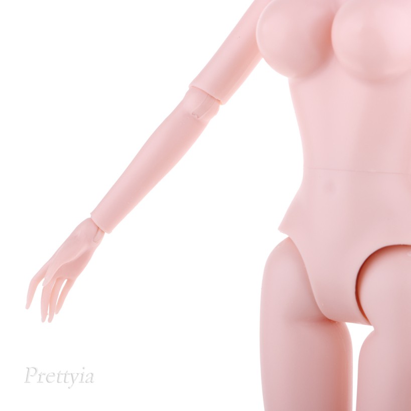 [PRETTYIA] Nude Body Parts Joints for 1/6 XinYi /BJD Doll Custom Big Chest Flat Foot