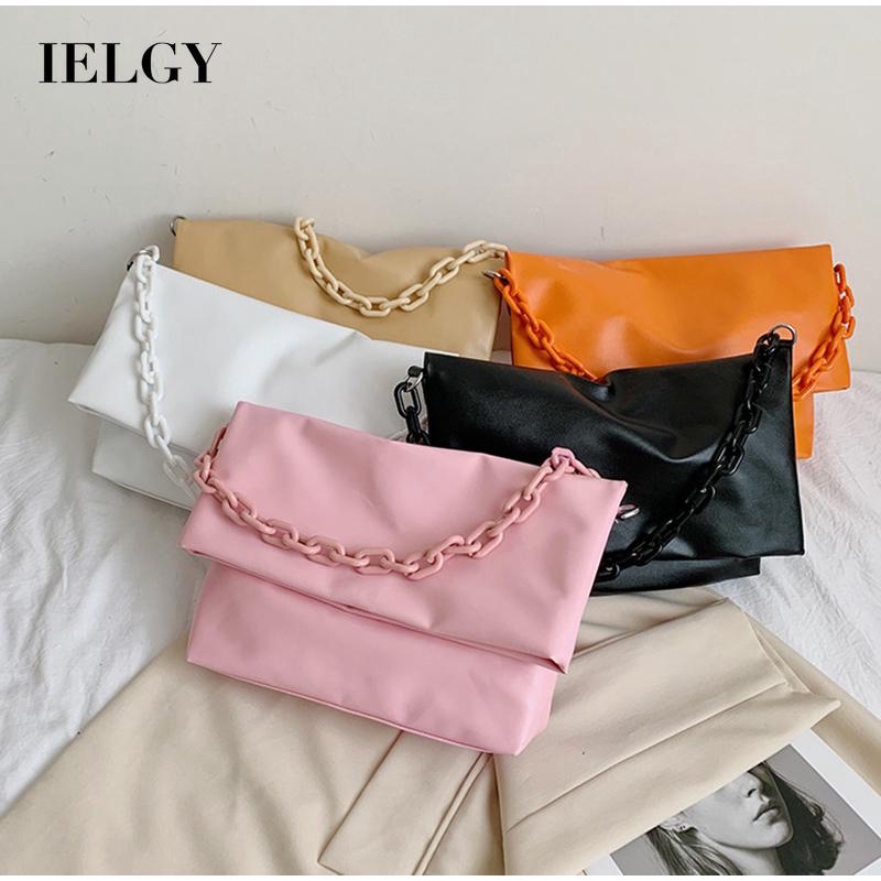 Túi đeo chéo vai hình đám mây màu sắc thời trang sành điệu cho nữ