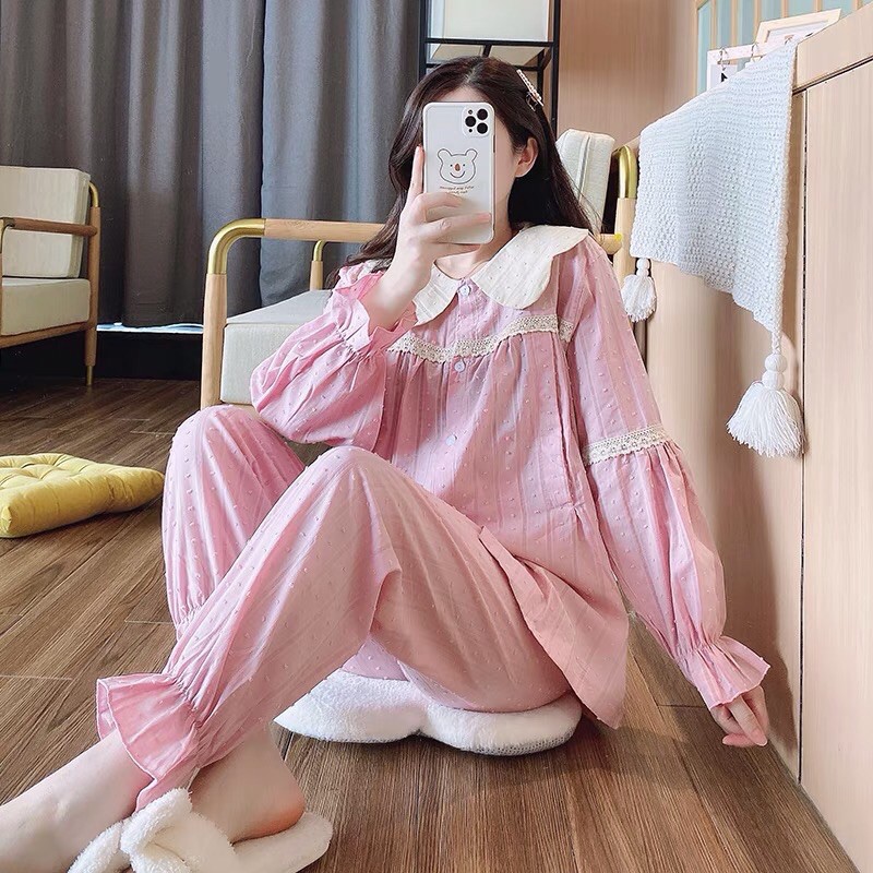 🌸SALE🌸Set ngủ ulzzang tiểu thư nhập hàng cao cấp (ảnh thật và clip) | BigBuy360 - bigbuy360.vn