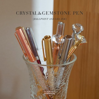 Viết bi và viết gel - Crystal and Gemstone Pen