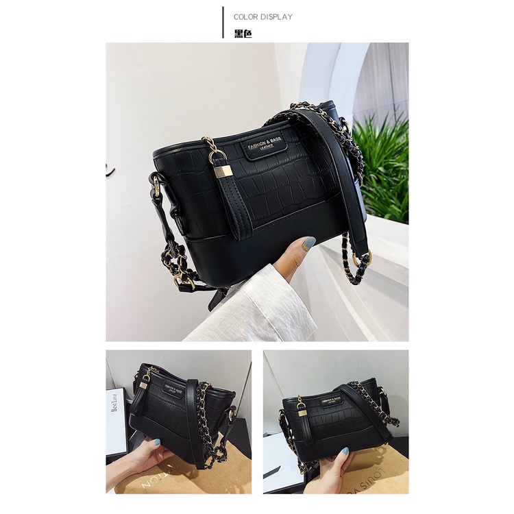 ( SẴN) Túi Đeo Chéo Dây Xích Lingge Túi Đeo Vai Nữ Hót 2022 Màu Sắc Trẻ Trung Sang Trọng B024