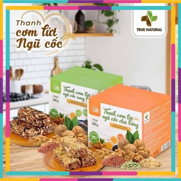 Thanh cơm gạo lứt ngũ cốc Herbslim True Natural Trấn Thành - Thơm ngon bổ dưỡng, hỗ trợ giảm cân