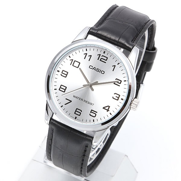 Đồng hồ đôi nam nữ dây da Casio Anh Khuê MTP/LTP V001L-7B