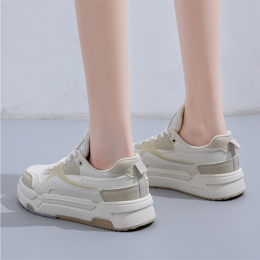 Giày Sneaker Da Mềm Phối Lưới Cao Cấp BLUEWIND 68843