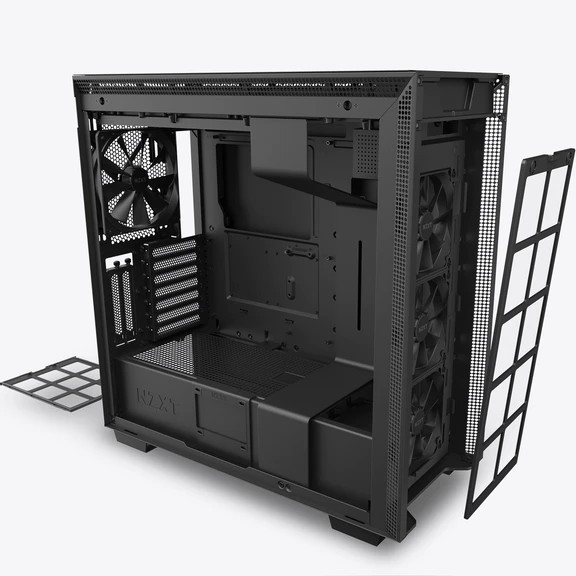 Vỏ Case Máy Tính NZXT H710i Màu Đen Sần