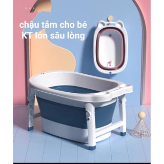 (Về sẵn)CHẬU TẮM GẤP GỌN CHO BÉ SÂU LÒNG.