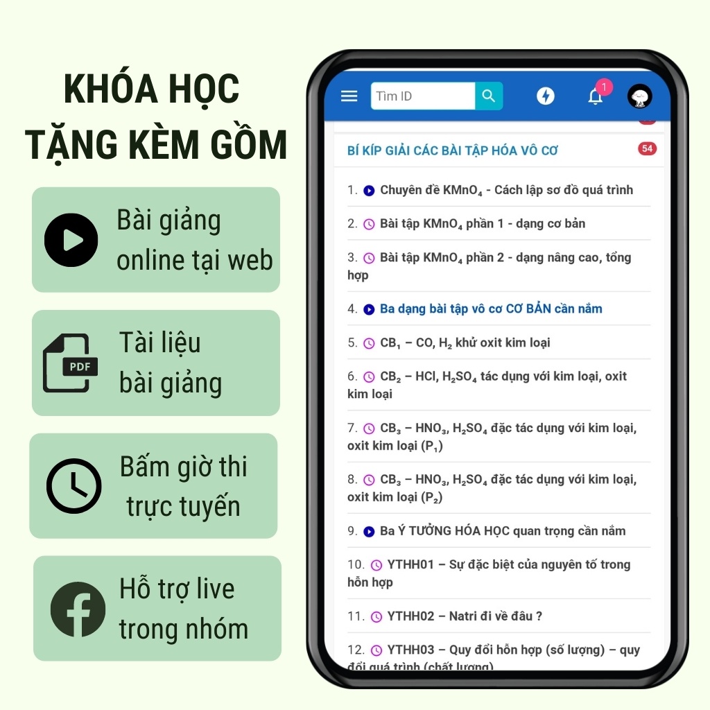 [Mã BMBAU50 giảm 50K đơn 150K] Sách ôn thi THPT Quốc gia trọn bộ môn Hóa - Combo 6 sách ID Moonbook lớp 12