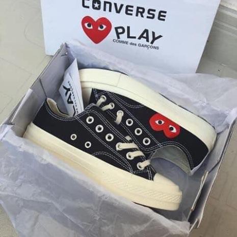 salle Giày thể thao Nam/nữ Fit_converse play đen cổ thấp :)) . Chuẩn ! ❄ . ' ! ༈ '