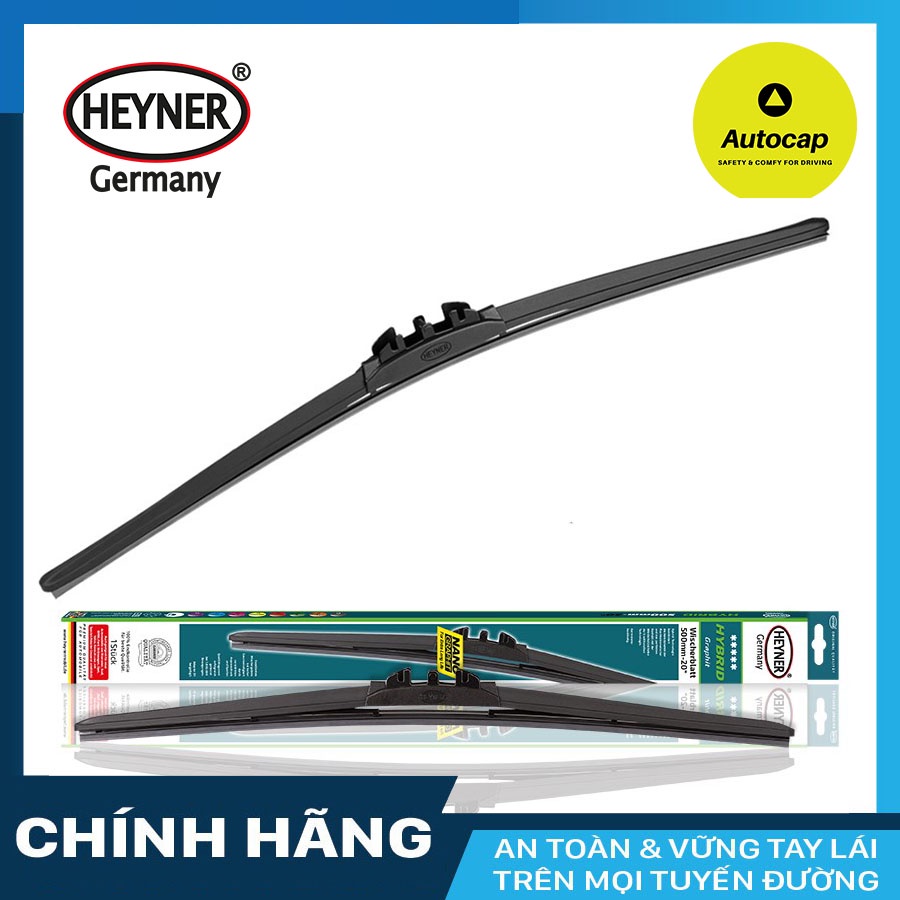 Gạt mưa Heyner Hybrid Nano (Germany) đủ size từ 14 - 32 inch