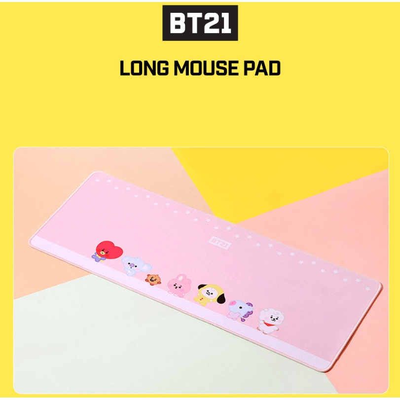 Tấm lót chuột dài chính hãng in hình BTS BT21