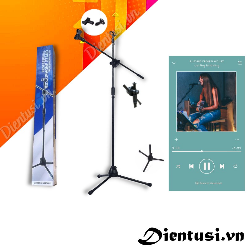 Chân đế micro đứng bom mic stand