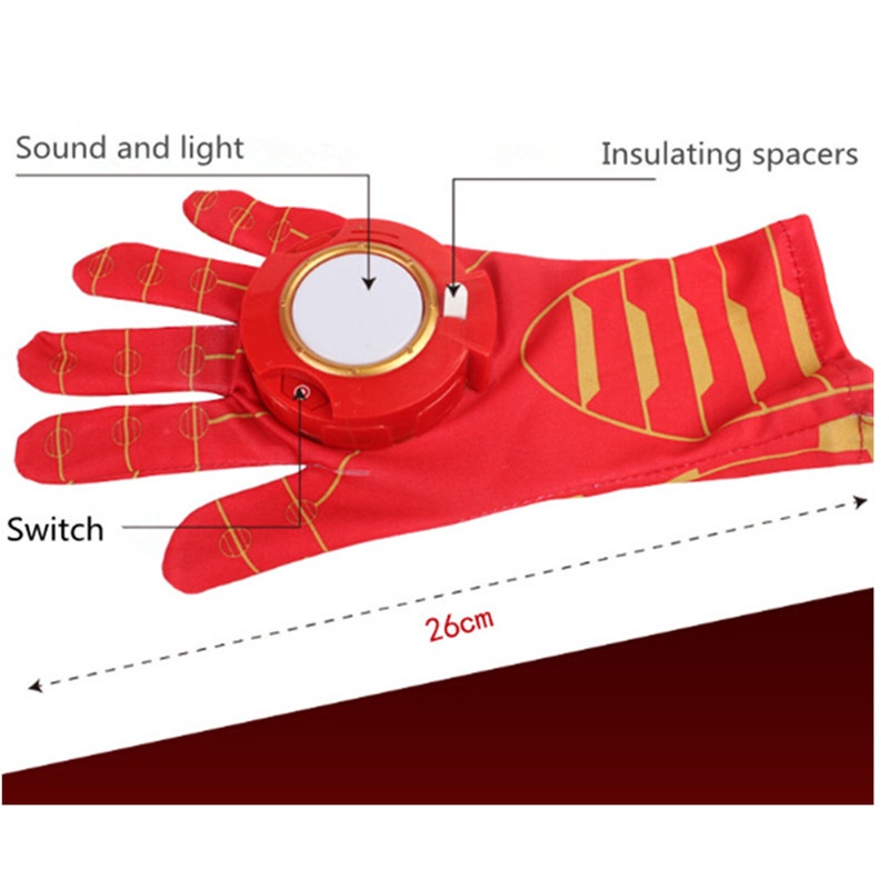 Găng tay hóa trang iron man có đèn led và âm thanh - ảnh sản phẩm 6