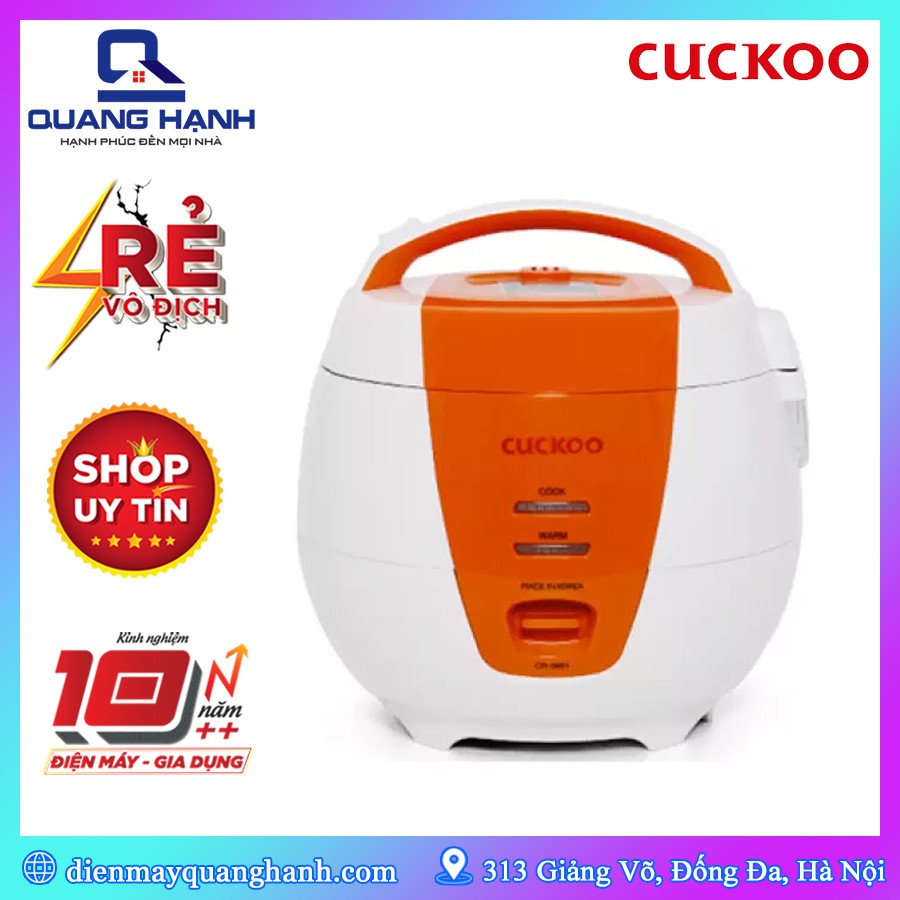 Nồi Cơm Điện Cuckoo CR-0661 1L [Hàng chính hãng bảo hành 24 tháng]