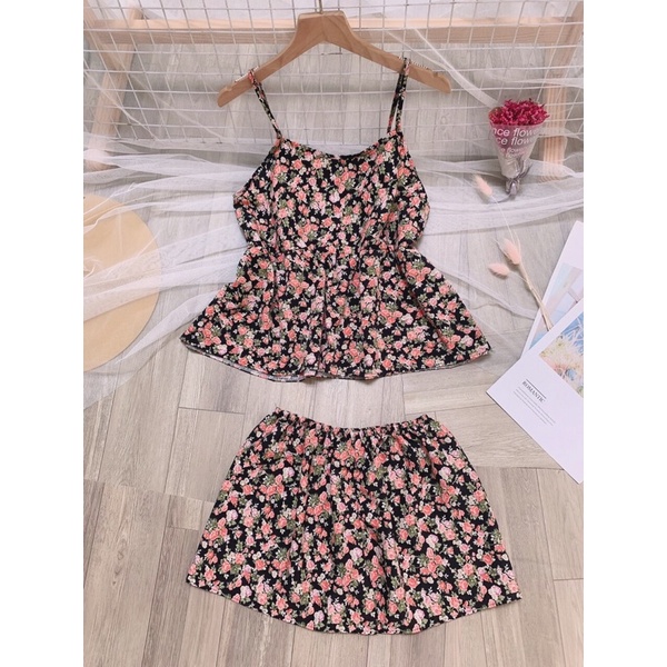 Bộ voan lụa mặc nhà mát | BigBuy360 - bigbuy360.vn