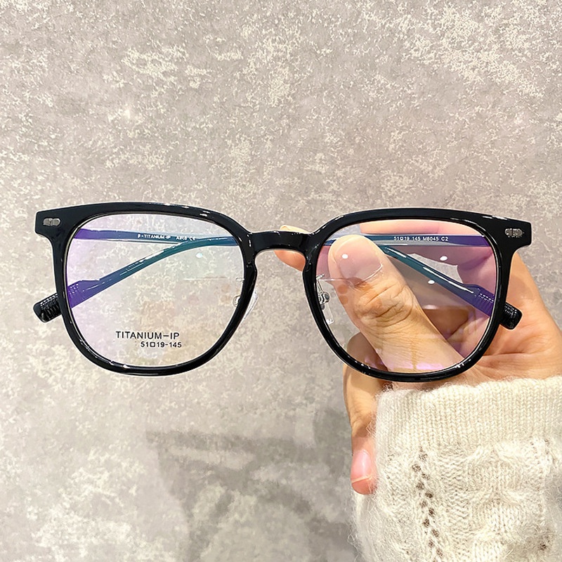 Mắt Kính TR90 Gọng Tròn Chống Ánh Sáng Xanh Phong Cách Thời Trang Hàn Quốc