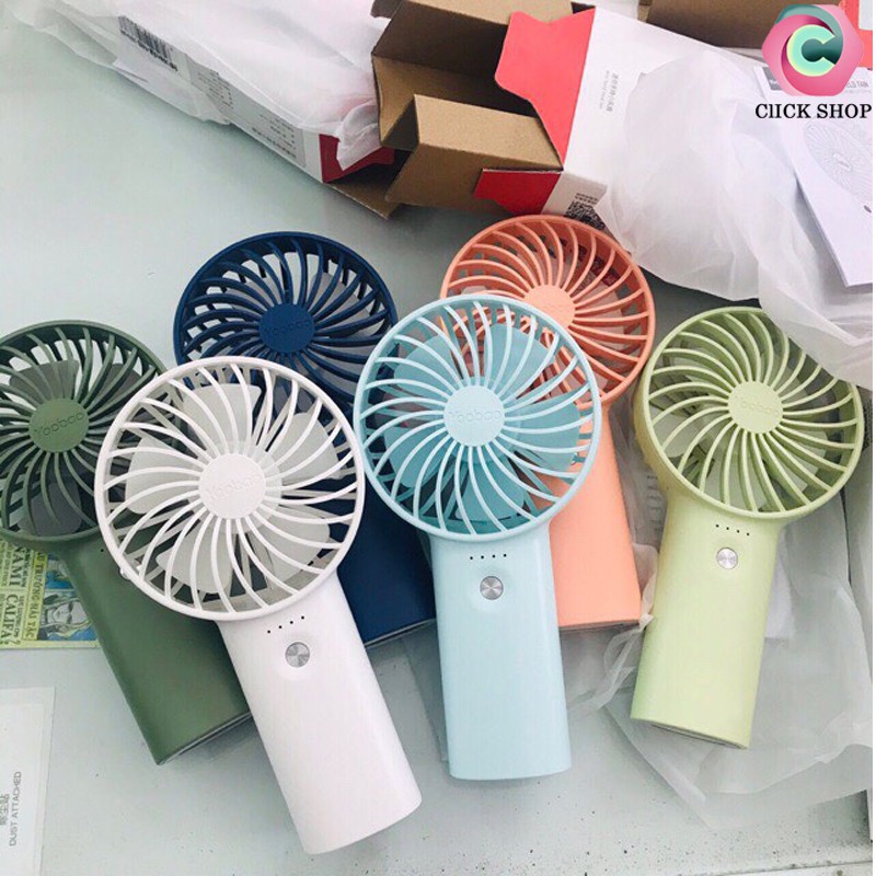 Quạt tích điện Yoobao f3 hay Quạt cầm tay f3 có 2 dòng pin 3000mAh và 6000mAh