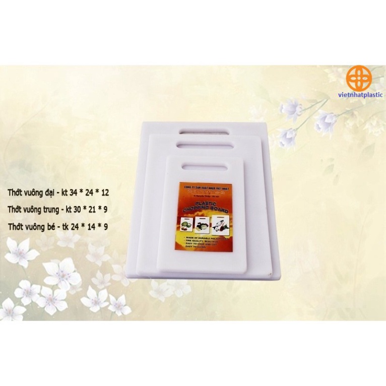 thớt nhựa kháng khuẩn nhựa Việt Nhật cao cấp, thớt nhựa dày