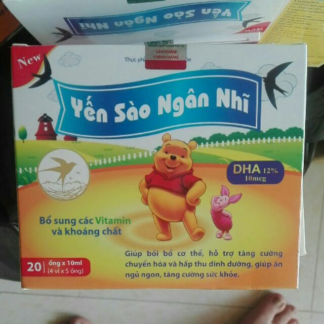 YẾN SÀO NGÂN NHĨ - ĂN NGON NGỦ NGON HỘP 20 ỐNG