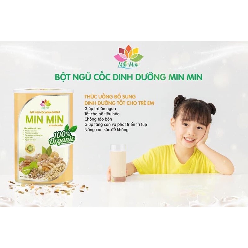 Bột ngũ cốc dinh dưỡng Min Min | Thế Giới Skin Care